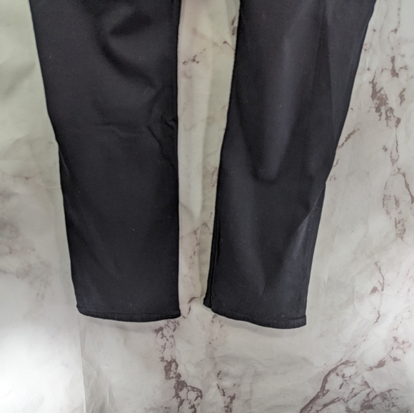 Paige Jeans Mens 32 X 23 Black Lennox Slim Straight Stretch Denim Crop - Picture 6 of 8